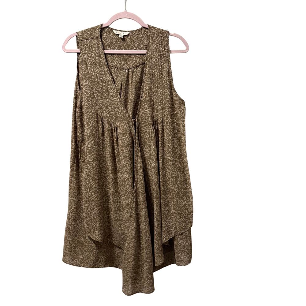 Cabi duster brown tan